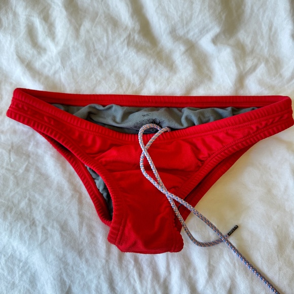 Jolyn Clothing Bold Red Bikini Bottom - Picture 1 of 4
